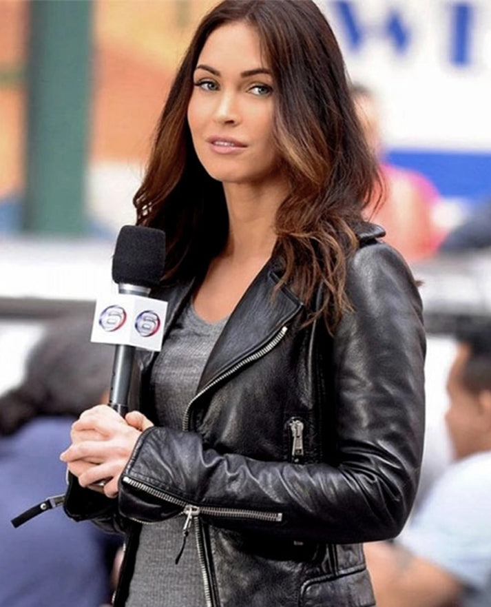 Teenage Mutant Ninja Turtles 2 Megan Fox Black Leather Jacket