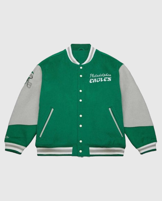 90s Eagles Letterman Jacket