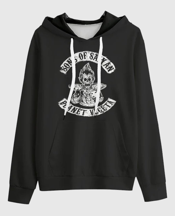 Vegeta Skeleton Scary Super Saiyan Hoodie