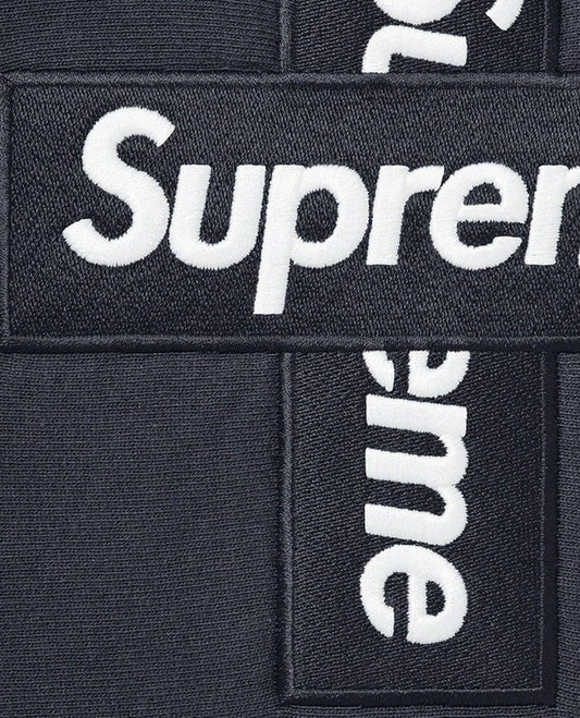 Supreme Cross Box Logo Hooded Sweatshirt