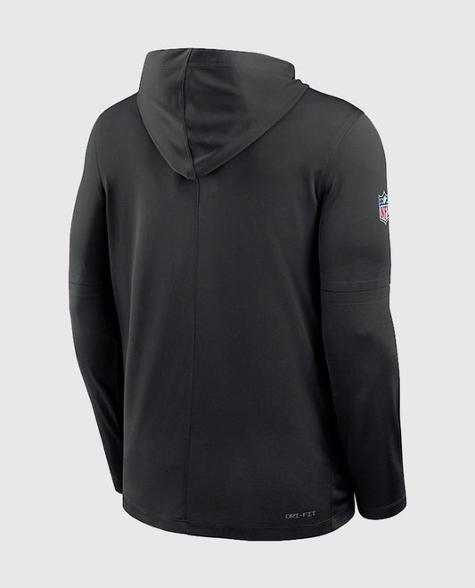 Detroit Lions Sideline Performance Long Sleeve Hoodie T-Shirt