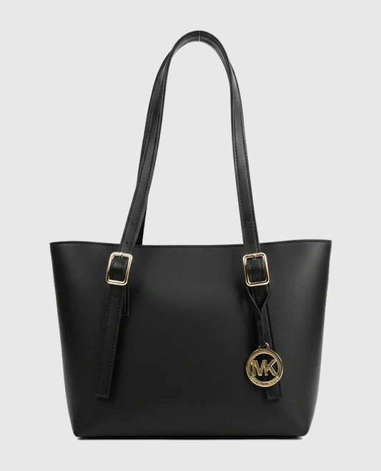 Elara Black Tote Bag