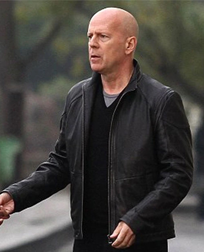 Bruce Willis Red 2 Leather Jacket