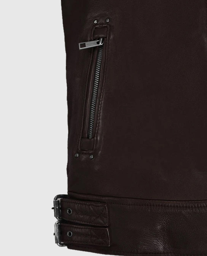 Men's Brown Falcon Rider Leather Jacket