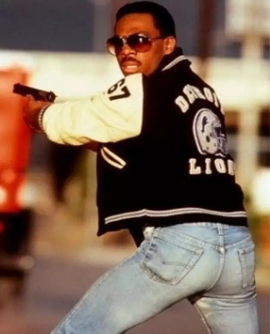 Eddie Murphy Beverly Hills Cop Black Bomber Jacket