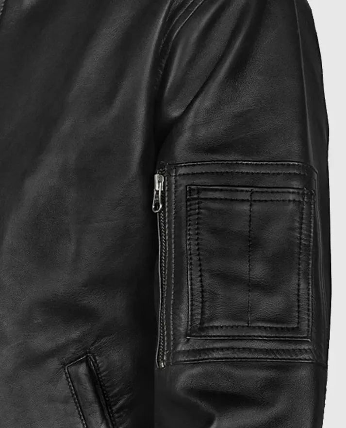 Men's Bomber MA-1 Leather Jacket