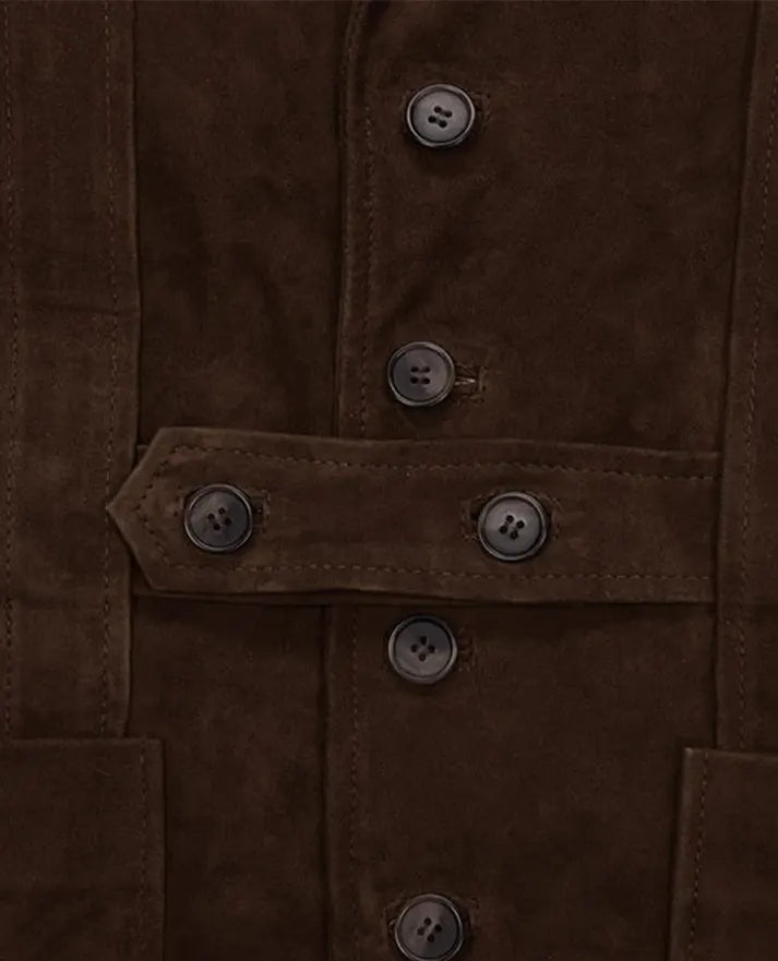 Safari Dune Suede Leather Blazer For Men