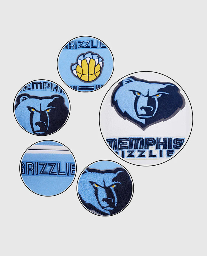 NBA Memphis Grizzlies Men's Rib Wool Varsity Jacket