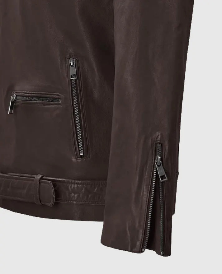 Men's Brown Rutland Riding Leather Jacket