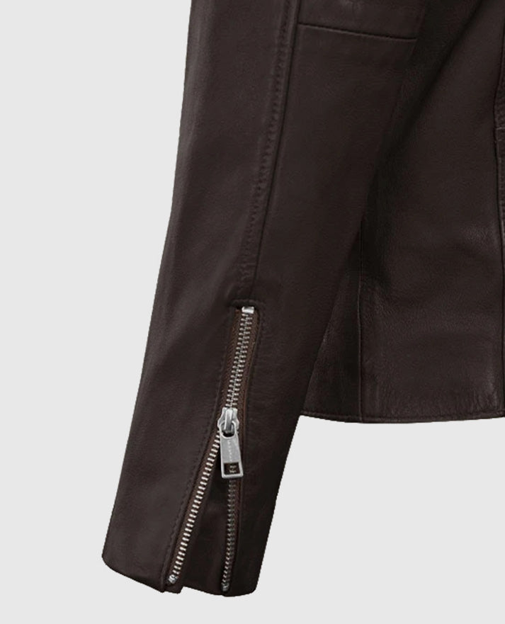 Men's Brown Motorad Biker Leather Jacket