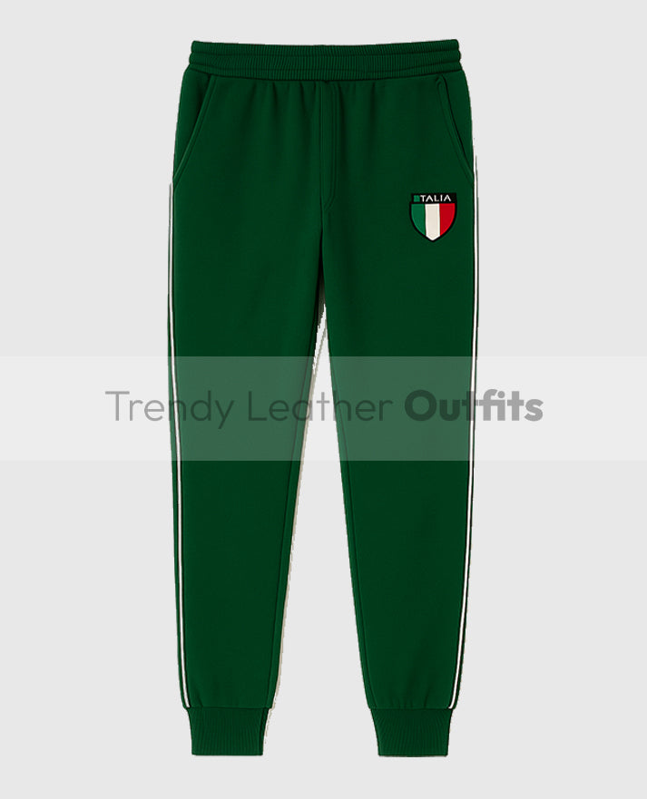 Jason Kelce Italia Green velour tracksuit