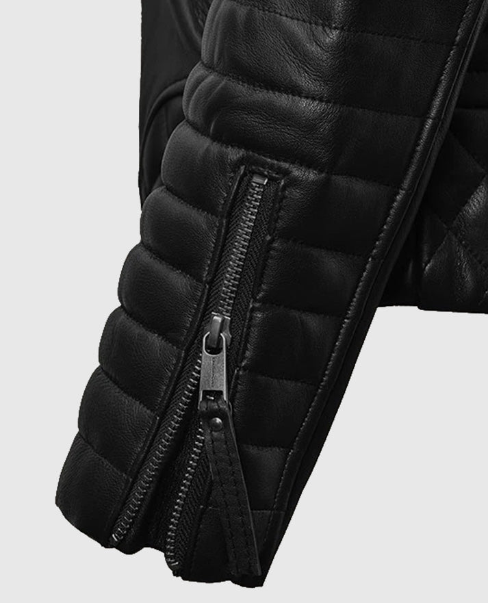 Kevin Durant Black Leather Jacket