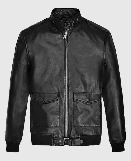 Andrew Garfield The Tonight Show Leather Jacket