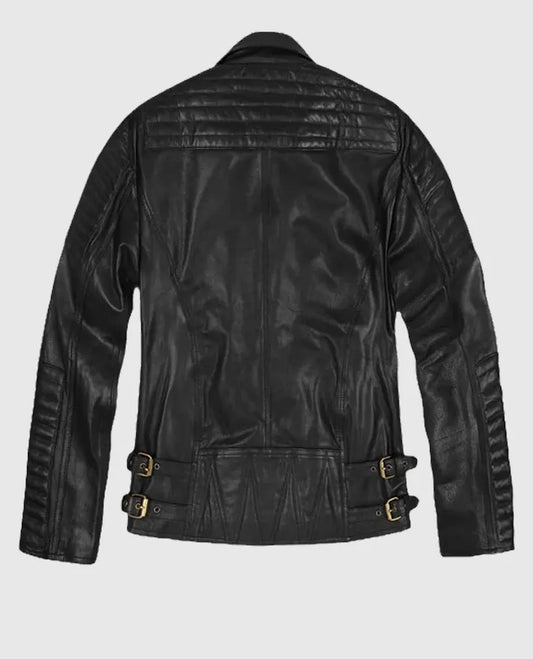 Black Biker Leather Jacket