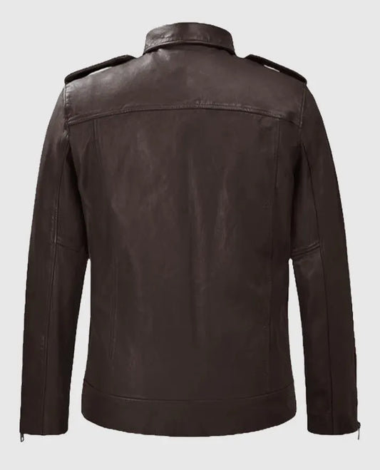 Brown Rutland Riding Leather Jacket