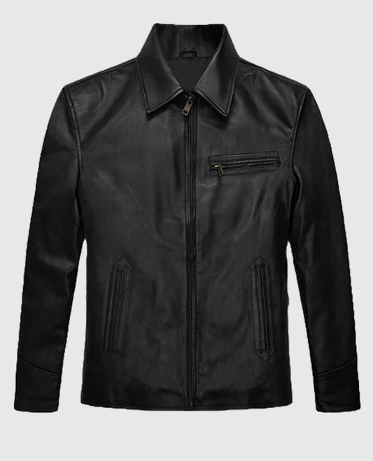 Bruce Willis Death Wish Black Leather Jacket