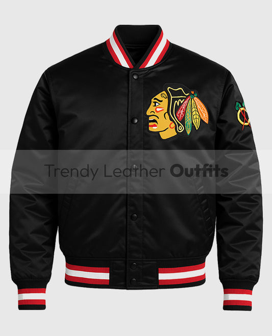 Chicago Blackhawks Starter Black Jacket