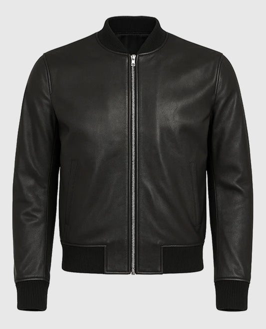 David Beckham Mercer Hotel NYC Leather Varsity Jacket