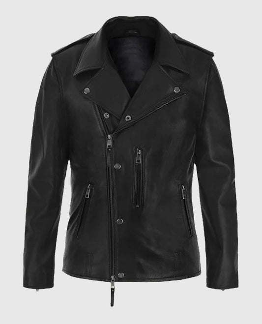 Jim Carrey Toronto International Film Festival Black Leather Jacket