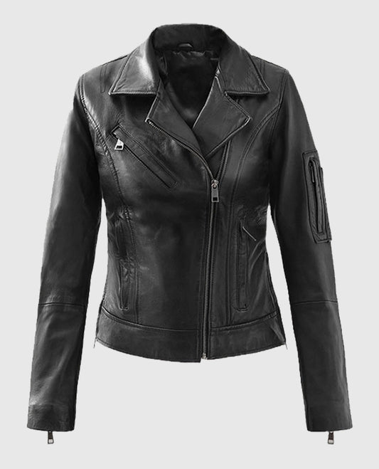 Karen Gillan Leather Jacket
