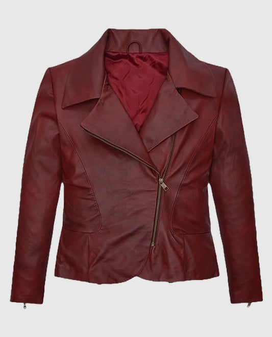 Katherine Heigl Suits Spanish Red Leather Jacket