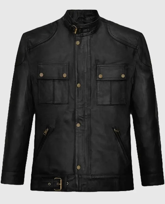 Lee Christmas The Expendables Leather Jacket