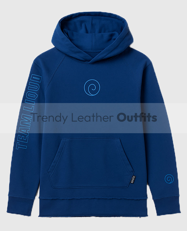 Team Liquid X Naruto 20Y Frayed Blue Pullover Friendship Hoodie