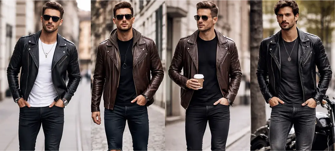 10 Leather Jacket Outfit Ideas for Men to Rock Any Party