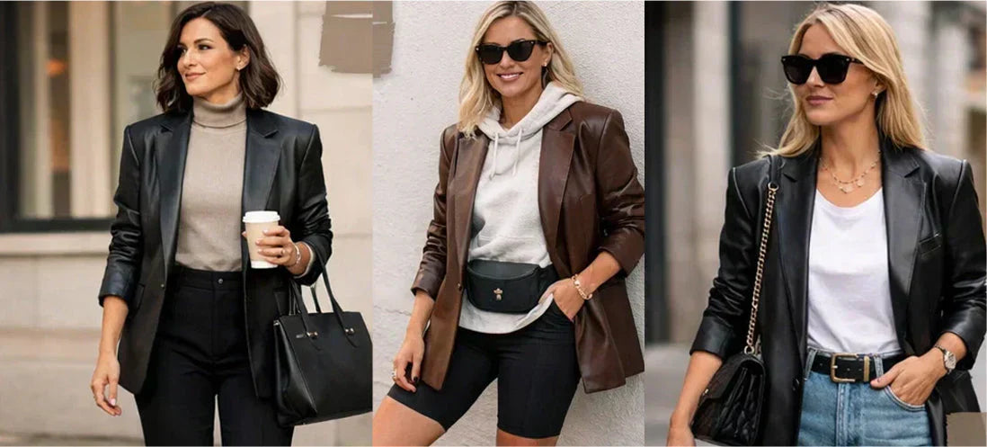 Effortless Ways to Style Women’s Leather Blazer: Outfit Ideas & Fashion Tips