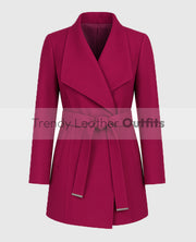 The Christmas Quest 2024 Lacey Chabert Wool Coat