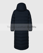 Arsene Wenger Long Black Puffer Coat