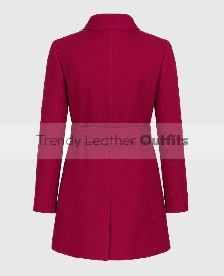 The Christmas Quest 2024 Lacey Chabert Wool Coat
