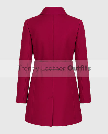 The Christmas Quest 2024 Lacey Chabert Wool Coat