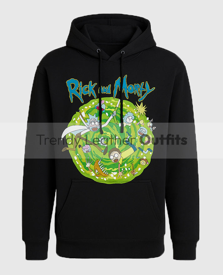 Rick and Morty Portal Collage Hoodie