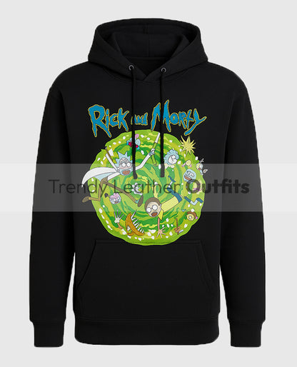 Rick and Morty Portal Collage Hoodie