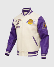 NBA Los Angeles Lakers Women's Purple-white Varsity Jacket