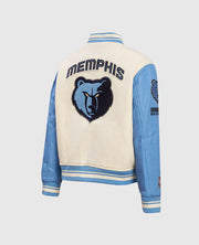 NBA Memphis Grizzlies Women's Rib Wool Varsity Jacket