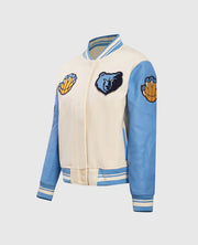 NBA Memphis Grizzlies Women's Rib Wool Varsity Jacket