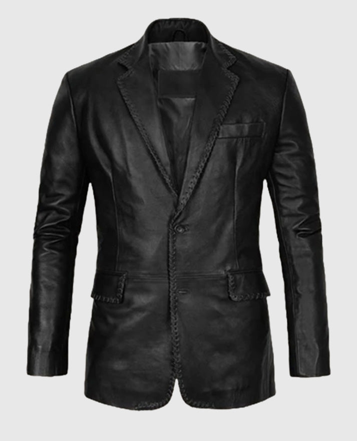 Medieval Leather Blazer For Men