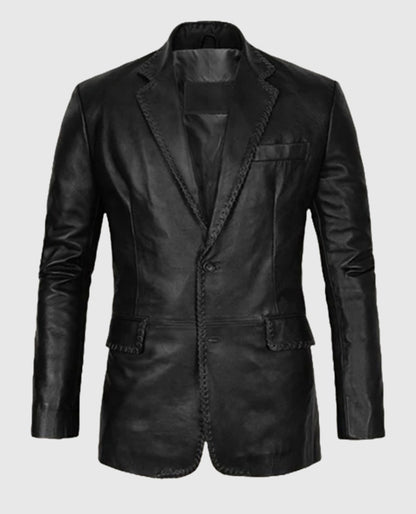 Medieval Leather Blazer For Men