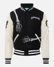 Godspeed Skull Rod Halloween Varsity Jacket