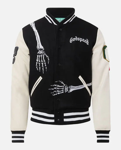 Godspeed Skull Rod Halloween Varsity Jacket