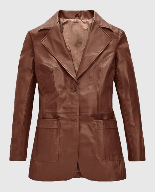 Jennifer Aniston Rachel Green Friends S05 Leather Blazer