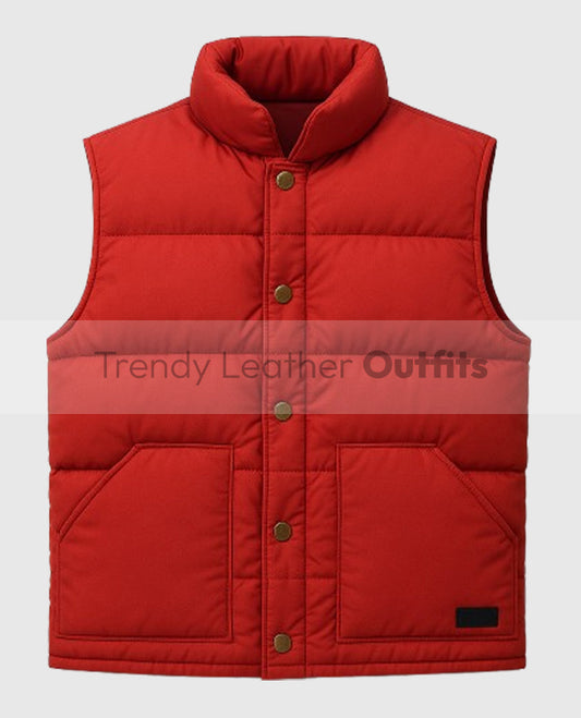 Back to the Future Marty McFly Puffer Vest Red