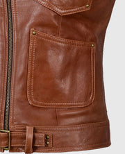 Jennifer Morrison Once Upon A Time Emma Swan Brown Leather Jacket