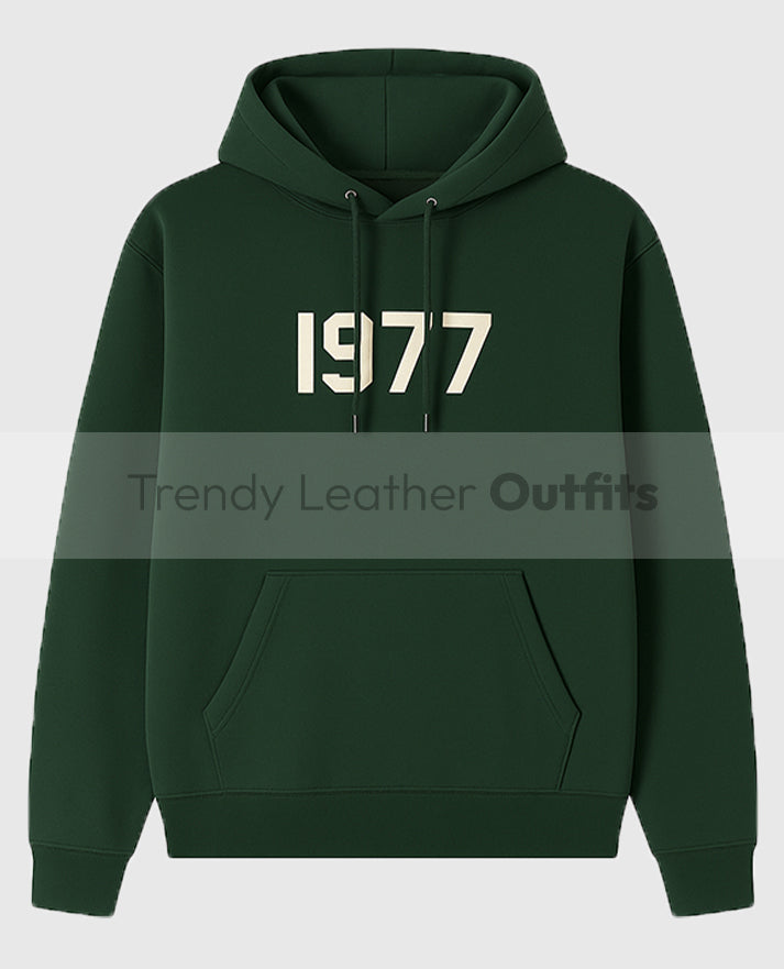 1977 Essentials Green Hoodie