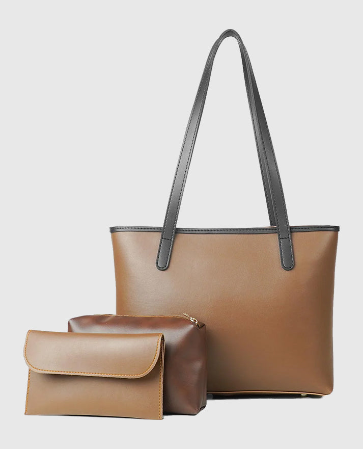 Alice Tote Bag Set of 3 Brown