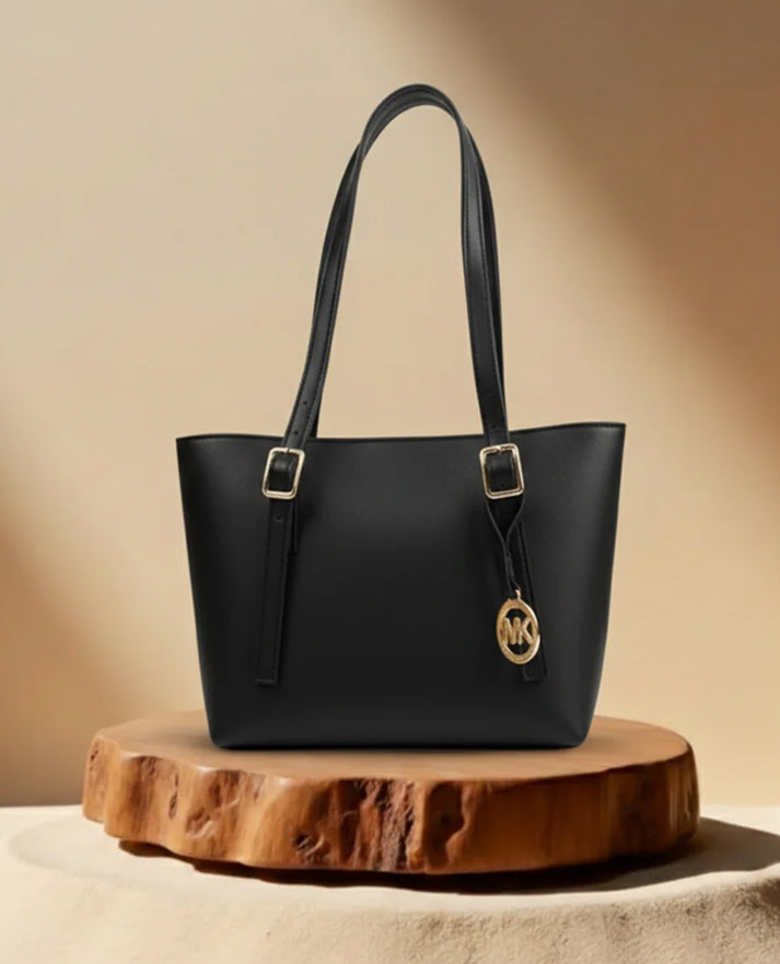 Elara Black Tote Bag