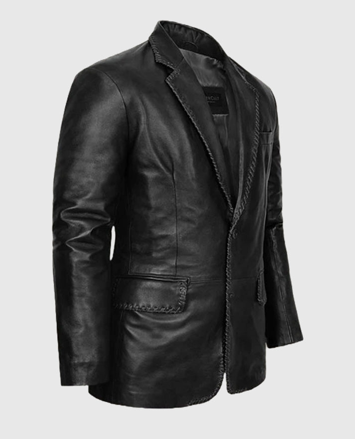 Medieval Leather Blazer For Men