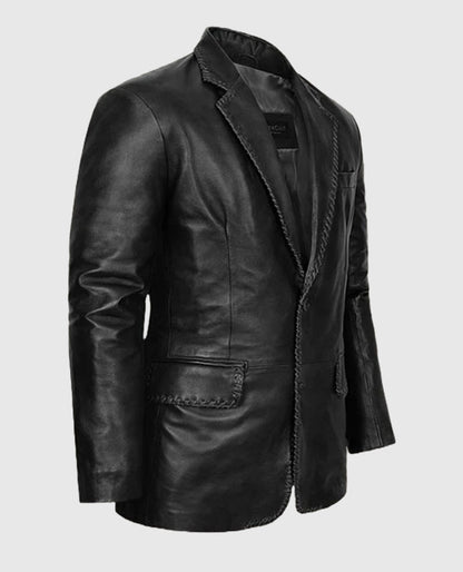 Medieval Leather Blazer For Men